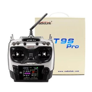 Émetteur RadioLink <span class=keywords><strong>AT9S</strong></span> <span class=keywords><strong>Pro</strong></span> 10C/12 canaux gris Radio Ardupilot Accélérateur gauche avec récepteur R9DS Contrôleur 2,4 GHz pour drone - Product Image 2
