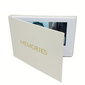 YNG YNGN251030-2 Gold Foil Stamping 7 Inch IPS Screen Customized Paper Card 4GB <b>Memory</b> Rechargeable Battery Handmade Luxury <b>Gift</b> - Product Image 3