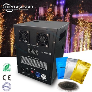 Topflashstar Machine à étincelles froides sans fil 750W, nouvelle fontaine de feux <span class=keywords><strong>d</strong></span>'artifice à étincelles, avec contrôle DMX à distance, pour mariages, scènes et fêtes - Product Image 1