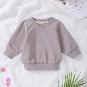 低MOQオーガニックコットン スパンデックス フレンチテリー ベビー トップス ベビーTシャツ スウェットシャツ CPC認証 ベビーカジュアルプルオーバー - Product Image 6