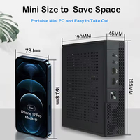 Mini PC Wanlan Gigabit Lan / HD para juegos con ventiladores, Ryzen 7 6800H, 16GB DDR5, EMMC, adaptador de 19V 6.32A, ordenador empresarial.