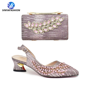 Nuovi Arrivi: Set Coordinato di Scarpe e Borsa, Ultimo Design di Scarpe <span class=keywords><strong>con</strong></span> Tacco Alto e Piattaforma Comoda per <span class=keywords><strong>Camminare</strong></span> - Product Image 5