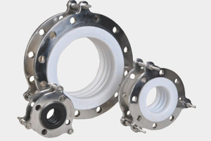 Compensateur flexible à soufflet en acier inoxydable forgé, galvanisé à haute pression, avec revêtement PTFE, 1 pièce pour applications chimiques - Product Image 2