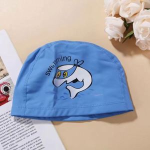 Bonnet de bain en tissu PU imprimé pour enfant, motif dessin animé, revêtement PU, doux, léger, imperméable, écologique, durable, haute qualité, vente en gros - Product Image 2