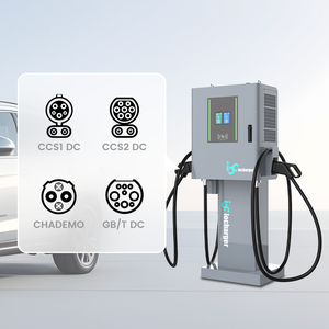 Station de recharge pour véhicules électriques OCPP 2.0.1, montage au sol, paiement par point de vente, boîtier mural, 30 kW, 60 kW, chargeur DC pour véhicules électriques, prise ISO15118, Plug and Charge - Product Image 4