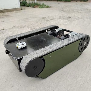 Châssis à chenilles en caoutchouc, télécommande électrique, tout-terrain, étanche, haute vitesse, base de char RC avec contrôleur - Product Image 3