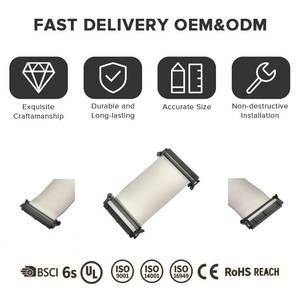 كابل شريطي من نوع IDC من PVC/المطاط، 6-40 سن، بمسافة 2.54 مم بين الأسلاك، موصلات نحاسية مطلية بالقصدير، مطاط/PVC/PBT/نايلون، AWM 2651، 28AWG، إلكتروني. - Product Image 4