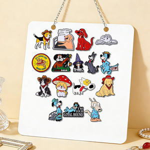 En gros, 57 modèles de pin's en émail mignons pour animaux de compagnie, broches animaux de dessin animé, badges de revers, bijoux de mode, cadeau pour amis - Product Image 3