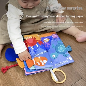 Libro <span class=keywords><strong>de</strong></span> tela transfronterizo superventas <span class=keywords><strong>para</strong></span> bebés <span class=keywords><strong>de</strong></span> 0 <span class=keywords><strong>a</strong></span> 3 <span class=keywords><strong>a</strong></span>ños, juguete <span class=keywords><strong>de</strong></span> animales tridimensional <span class=keywords><strong>de</strong></span> poliéster resistente <span class=keywords><strong>a</strong></span> desgarros, libro temprano. - Product Image 3