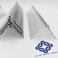 Perfil de Esquina Expandido Galvanizado Directo de Fábrica, Alas de 45mm de Ancho, Perfil Metálico en Ángulo Personalizado, Anticorrosión, Gris, 10 pies de Longitud, para Villa