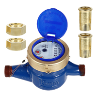 Compteur d'eau mécanique multi-jets à cadran sec DKV, classe B, en acier inoxydable et fonte, pour eau froide