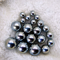 Perles synthétiques irisées effet cristal Mabe, brillantes, imitation Akoya, demi-percées, 6-16 mm, perles lâches