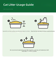 Litière pour chat en granulés végétaux gris foncé, compostable, naturelle, sans poussière, neutralisant les odeurs, faible dispersion, pour la vente en gros de produits pour animaux de compagnie