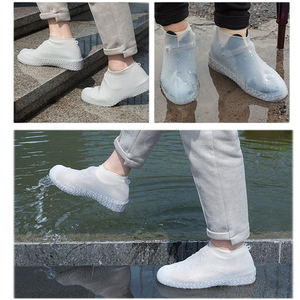 Couvre-chaussures en Silicone réutilisable, 3 pièces, couverture de pluie, imperméable, C couverture de bottes - Product Image 4