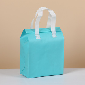 Consegna di cibo caldo freddo personalizzato usa e getta Eco PP Non tessuto da asporto Non tessuto da asporto foglio di <span class=keywords><strong>alluminio</strong></span> isolato sacchetto termico di raffreddamento - Product Image 4