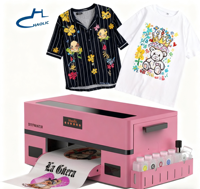 Imprimante DTF rose Haolic Xp600 13 pouces, tête d'impression A3 30 cm, machine d'impression de t-shirts, impression par transfert thermique pour tissus textiles