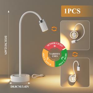 Lámpara de Pared LED Inalámbrica Recargable con Sensor de Movimiento, Luz Nocturna para Dormitorio, Luz Ambiental Creativa para Mesita de Noche - Product Image 3