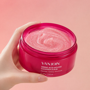 Pots à crème givrés à large ouverture 200g 250g, couleur personnalisée, transparents, vides, pour soins de la peau, en plastique PET, pour gommages corporels, avec joint et couvercles blancs - Product Image 5