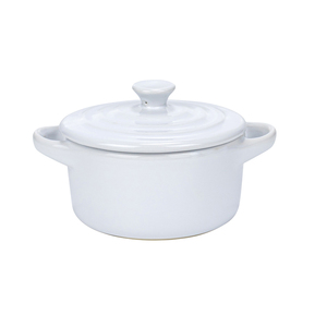 Plats et moules à pâtisserie de haute qualité fabriqués en Chine, ramequins en céramique avec couvercle, 7 oz, mini <span class=keywords><strong>cocotte</strong></span> ronde pour four - Product Image 3