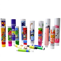 Tube d'emballage en aluminium-plastique laminé pour chewing-gum, 12,7-35 mm, bouchon à vis, impression UV personnalisée, logo, 9 ml