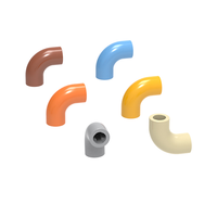 0,1 kg/141 pièces N° 25214 Coude rond 1*1 avec 2 trous d'axe, connecteur en briques, blocs de construction pour enfants, jouet en briques DIY, accessoires techniques