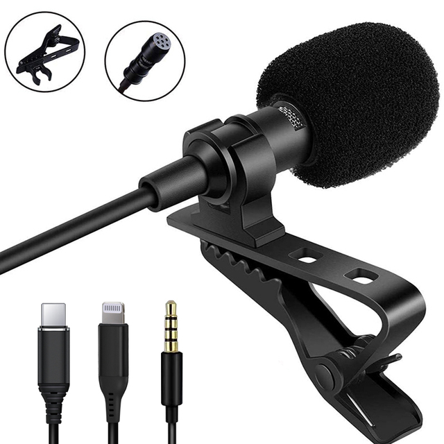 Good Quality Mic Lapel 3.5 Wired Microphone