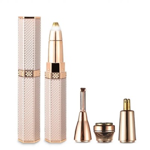 Kit 4-en-1 Épilateur Électrique Femme, Tondeuse Nez Oreilles, Rasoir Corporel et Facial Sans Douleur, Épilateur USB Portable pour Maillot et Sourcils - Product Image 1