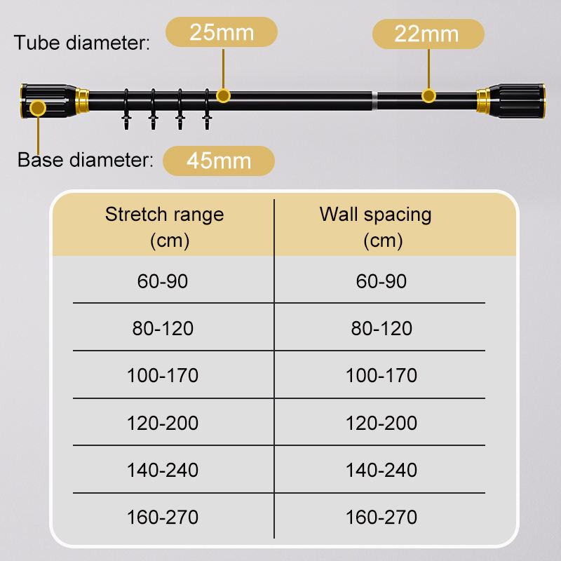 1.4-2.4m(55.1-94.5inch)