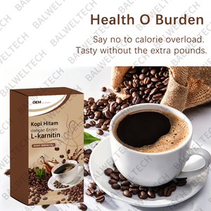 Café Instantáneo de L-Carnitina Natural Pura, Sabor Chocolate Negro con Azúcar, Directo de Fábrica, Bajo MOQ - Product Image 2