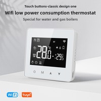 YDD Alexa Google Home Tuya Thermostat intelligent WiFi pour radiateur, affichage numérique intérieur, design barre Android pour chauffage domestique