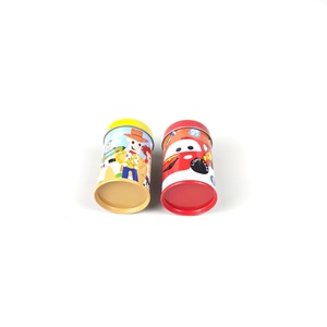 Boîte en métal ronde personnalisée avec couvercle pour le stockage du thé et des collations, vente en gros, design mignon, emballage direct d'usine - Product Image 4