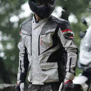 Combinaison de course imperméable pour homme <span class=keywords><strong>First</strong></span> Fiber, imprimée, pour moto et automobile, avec veste et pantalon équipés de protections, pour la moto et les courses - Product Image 6