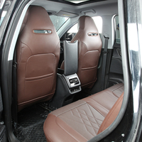 Housses de siège de voiture universelles de luxe GANE Premium marron, respirantes, imperméables, durables, en cuir, ensemble complet toutes saisons pour Chery Tiggo 7