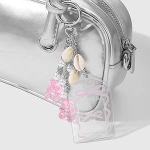 Porte-clés et pendentif de sac <span class=keywords><strong>en</strong></span> résine rose, motif ours mignon avec ailes <span class=keywords><strong>d</strong></span>'étoile et cadre <span class=keywords><strong>photo</strong></span> <span class=keywords><strong>d</strong></span>'amour - Product Image 3