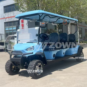 Custom Color 6 Seater Lifted Electric Golf Cart <b>72V</b> Lithium <b>Battery</b> Golf Buggy For Beach Hunting Scenic Area Shuttle - Product Image 1