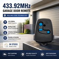 Télécommande sans fil 433,92 MHz pour porte de garage, émetteur porte-clés 3 canaux, contrôleur de barrière de stationnement et de volet roulant