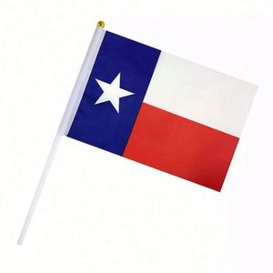 In Stock UK Hand <b>Flags</b> with Plastic Pole 20x30cm Polyester Silk Screen Printed Custom Color Promotional Football Party Use - Product Image 3