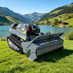 Livraison gratuite, <span class=keywords><strong>tondeuse</strong></span> à gazon robotisée à moteur diesel, largeur de coupe 1000 mm, <span class=keywords><strong>tondeuse</strong></span> à gazon à chenilles télécommandée - Product Image 1