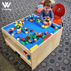 Montessori có thể gập lại hoạt động bảng cho trẻ mới biết đi <span class=keywords><strong>daycare</strong></span> mầm non dễ dàng để làm sạch xây dựng khối bảng cho phòng ngủ trường sử dụng - Product Image 1