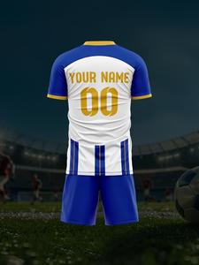 Kit <span class=keywords><strong>Calcio</strong></span> Estivo Personalizzato di Alta Qualità Unisex, Divisa <span class=keywords><strong>da</strong></span> <span class=keywords><strong>Calcio</strong></span> Personalizzata con Maglia e Pantaloncini per Club, Scuola e Squadre - Product Image 6
