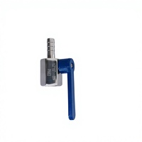 Mini-vanne à boisseau sphérique en acier inoxydable SS304/316 PN63 1000WOG, filetage mâle/femelle NPT/BSPT/G, raccord cannelé, avec écrou, tailles 1/8'', 1/4'', 3/8'', 3/4'', 1/2'', 1'', pour applications industrielles.