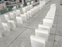 Batu Bata Blok Alumina Cor Elektro Fusing Tahan Api Tinggi (1770C~2000C) 45,6-51% Al2O3 Huachen Refractory untuk Industri Kaca