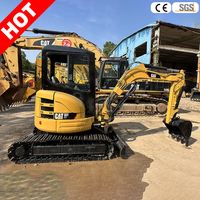 Mini-excavatrice Caterpillar 303 d'occasion fiable avec cabine, 303Cr, faible nombre d'heures, importation originale, sans fuites, pour chantier de construction