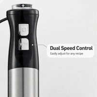 Blender tangan multifungsi 3 kecepatan bertenaga baterai, set lengkap, terbuat dari stainless steel, anti bocor, untuk penghalusan makanan rumahan