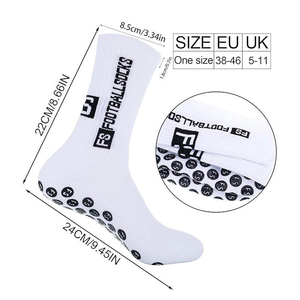 Chất Lượng Cao Thoáng Khí Crew Cuff Chống-Trượt Grip Vớ Bóng Đá Với Spandex/Chất Liệu Nylon Cho Người Lớn - Product Image 2