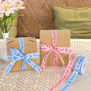 Cinta Impresa para Revelación de Género, Niño o Niña, Regalo para Fiesta, Suministros para Manualidades, Decoración para Baby Shower - Product Image 3