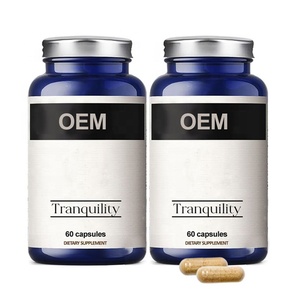 Calm The Mind อาหารเสริมนอนหลับแบบแคปซูล <span class=keywords><strong>Ashwagandha</strong></span> อาหารเสริมบรรเทาอาการธรรมชาติฉลากส่วนตัว