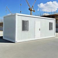 Maison Modulaire Préfabriquée Pliable 20ft 40ft Conteneurisé Tout Acier Moderne pour Habitation, Bureau, Cuisine Extérieure, Salle de Sport