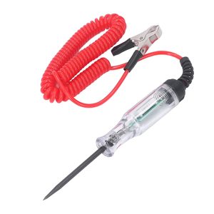Caneta de Teste de Circuito Automotivo 5-120V com Fio em Mola Vermelho, Sonda de Energia para Diagnóstico de Carro, Caneta para Teste de Circuito de Automóvel - Product Image 1