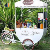 Chariot réfrigéré manuel pour glaces, jus et snacks – Idéal pour la plage